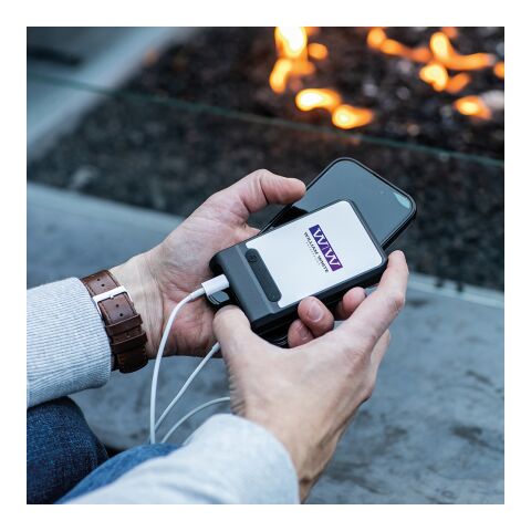 Ampx Powerbank rABS 6000 mAh. 18W. Charges phone 2-3 times Solid black | No Branding | not available | not available | not available