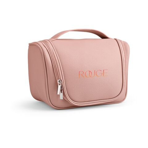 Shanghai Hanging Toiletry Bag 5L rPU with handle and hook Pink | No Branding | not available | not available | not available