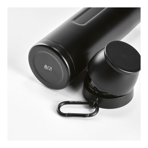 Flinders Thermos rSS 1080ml. 2 Cups and Carabiner  Black | No Branding | not available | not available | not available