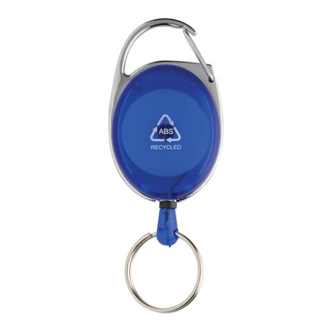 RCS recycled ABS roller clip keychain blue | No Branding | not available | not available