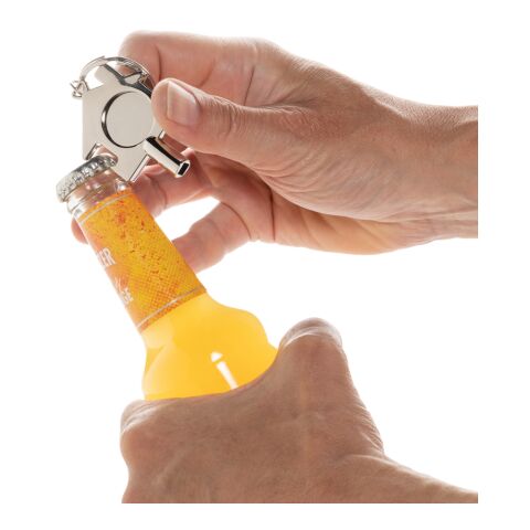 RCS recycled zinc alloy 3 in 1 keychain silver | No Branding | not available | not available