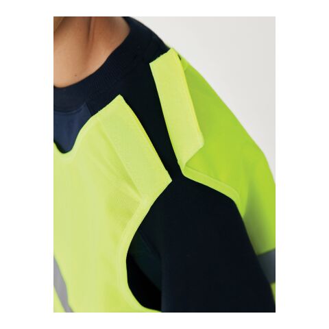 GRS recycled PET high-visibility safety vest 7-12 years yellow | No Branding | not available | not available