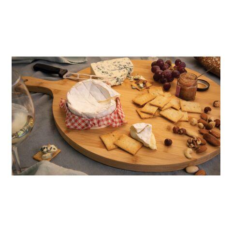 Ukiyo bamboo round serving board brown | No Branding | not available | not available