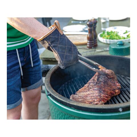 Deluxe canvas oven mitt black | No Branding | not available | not available