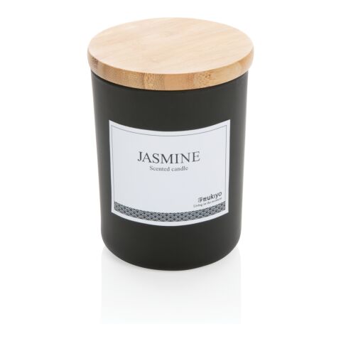 Ukiyo deluxe scented candle with bamboo lid black | No Branding | not available | not available