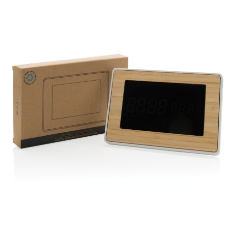 Utah RCS Rplastic FSC®bamboo LED weather station brown | No Branding | not available | not available