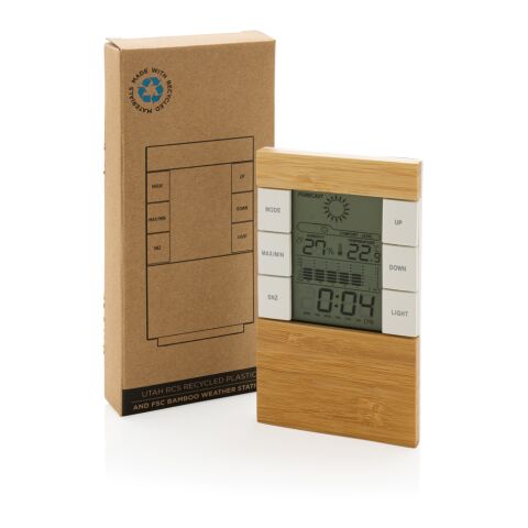 Utah RCS rplastic and FSC® bamboo weather station brown | No Branding | not available | not available