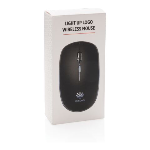 Light up logo wireless mouse black | No Branding | not available | not available