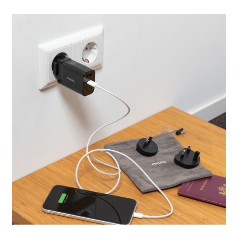 Philips ultra fast PD travel charger black | No Branding | not available | not available