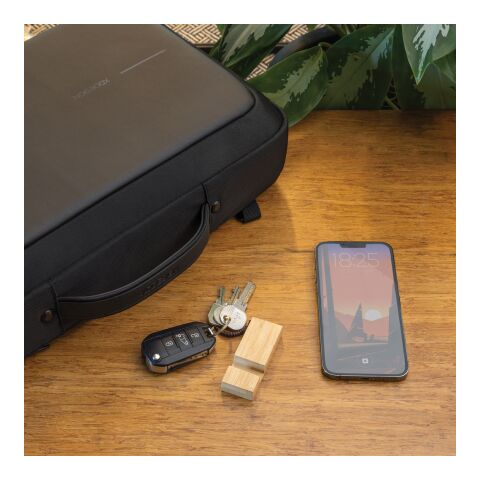Standkey bamboo keychain phone stand brown | No Branding | not available | not available