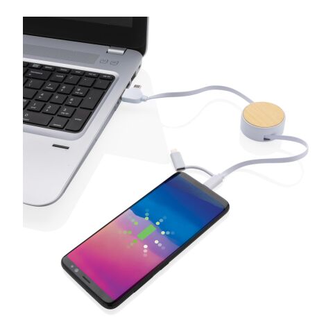 RCS recycled plastic Ontario 6-in-1 retractable cable White | No Branding | not available | not available