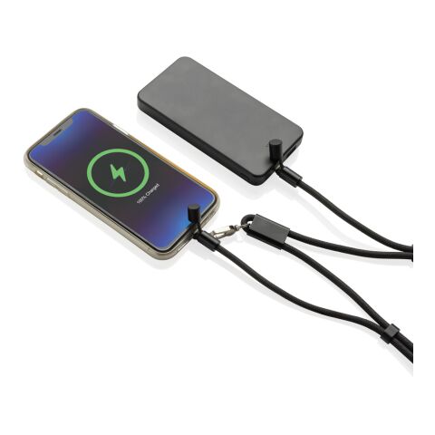 LoopAmp RCS RPET adjustable phone cord with 60W cable black | No Branding | not available | not available