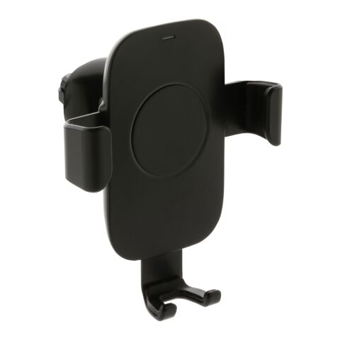 RCS recycled plastic 10W wireless charging car holder black | No Branding | not available | not available