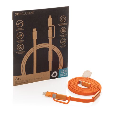 Arc RCS 60W 120 cm 2-in-1 fast charging cable orange