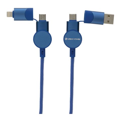 Oakland RCS recycled plastic 6-in-1 fast charging 45W cable blue | No Branding | not available | not available