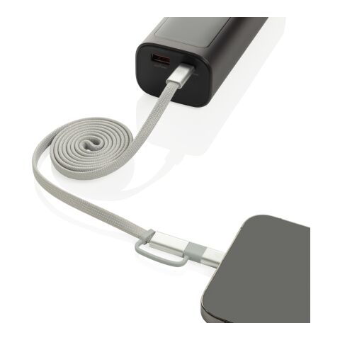 Arc RCS recycled Ultra-thin 60W 2 in 1 magnetic cable grey | No Branding | not available | not available