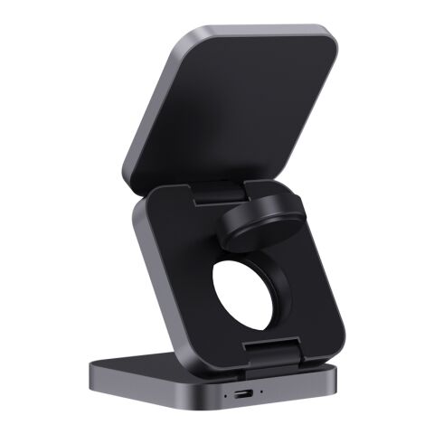 Terra RCS recycled aluminum foldable 3 in 1 15W charger grey | No Branding | not available | not available