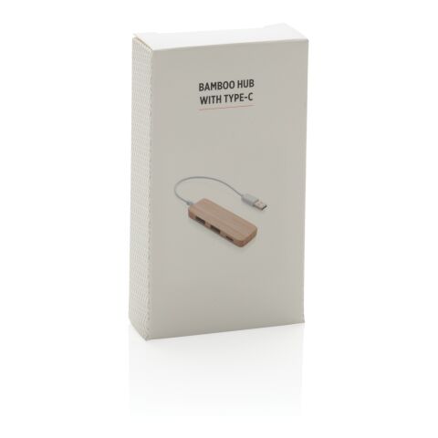 Bamboo hub with Type-C brown | No Branding | not available | not available