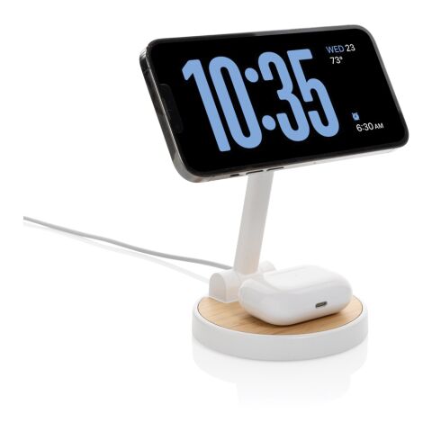 Ontario RCS rplastic 15W magnetic charging 2 in 1 stand white | No Branding | not available | not available