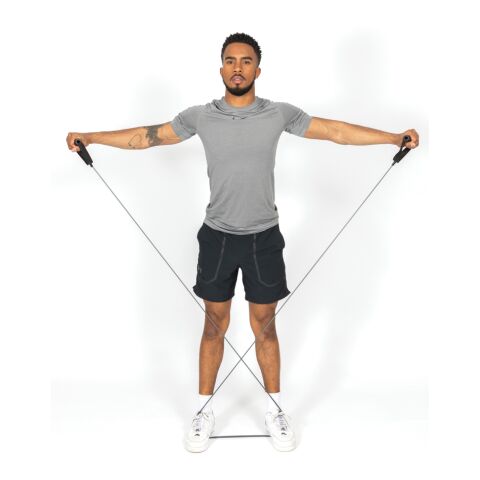 Fitness heavy resistance tube in pouch anthracite-black | No Branding | not available | not available