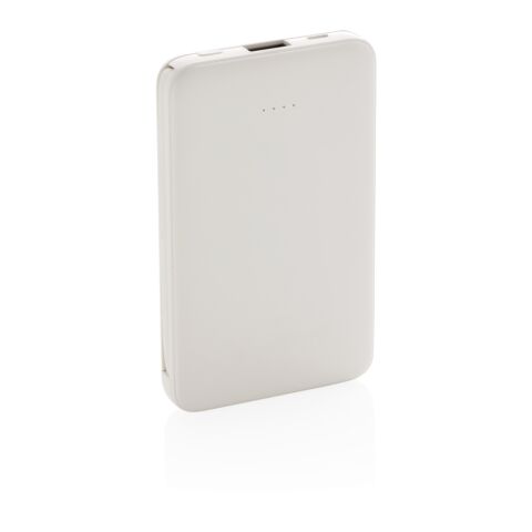 5.000 mAh Pocket Powerbank with integrated cables white | No Branding | not available | not available