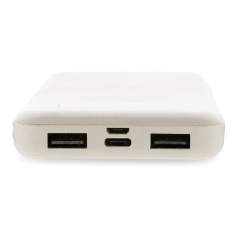 RCS standard recycled plastic wireless powerbank white