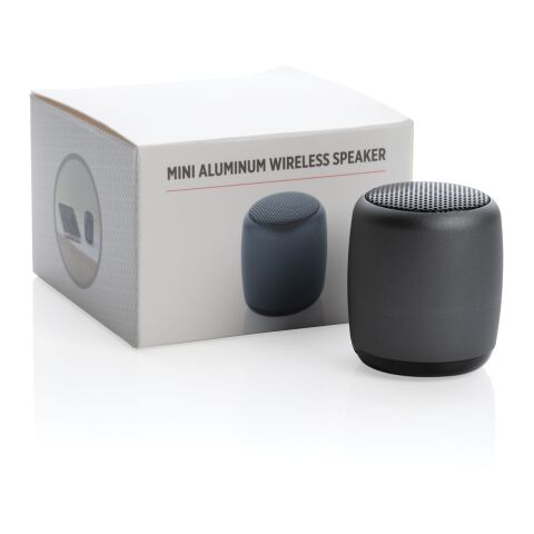 Mini aluminium wireless speaker anthracite | No Branding | not available | not available
