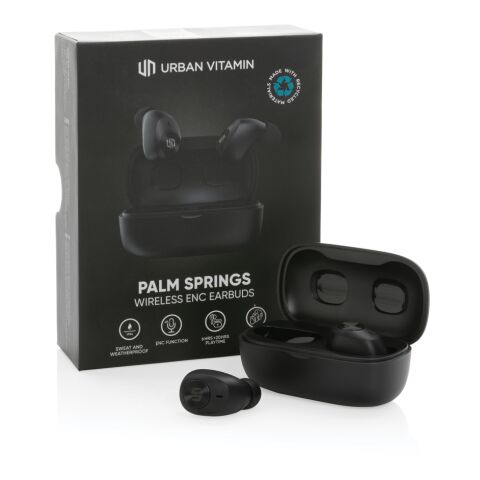 Urban Vitamin Palm Springs RCS rplastic ENC earbuds black | No Branding | not available | not available