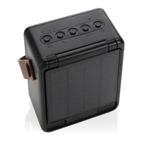 Skywave RCS recycled plastic solar speaker 12W black | No Branding | not available | not available