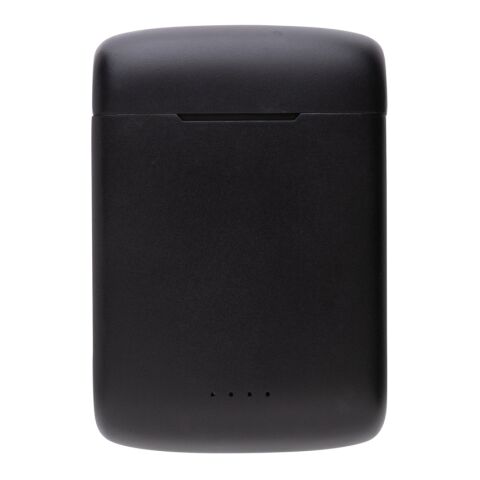 Skywave RCS recycled plastic solar earbuds black | No Branding | not available | not available