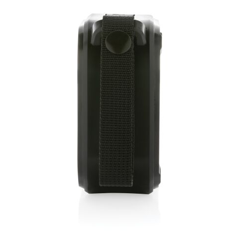 3W RCS recycled plastic wireless sunwave solar speaker black | No Branding | not available | not available