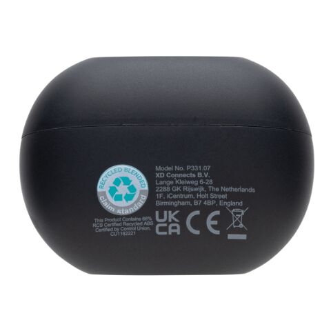 Prolink RCS recycled plastic hybrid ANC/ENC earbud black | No Branding | not available | not available