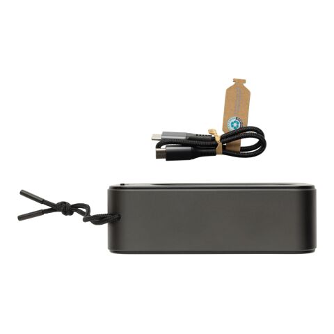 Swiss Peak RCS recycled aluminium 10W bass speaker grey | No Branding | not available | not available