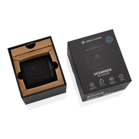 Urban Vitamin Oceanside RCS recycled plastic 3W speaker black | No Branding | not available | not available