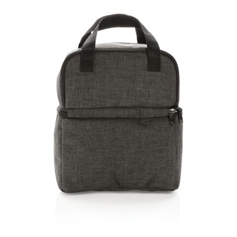 Cooler bag with 2 insulated compartments anthracite | No Branding | not available | not available