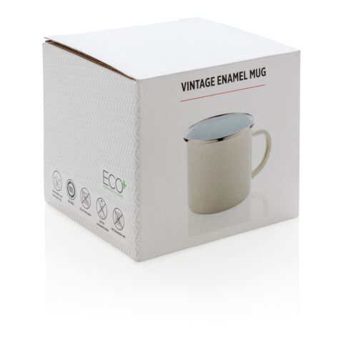 Vintage enamel mug white | No Branding | not available | not available