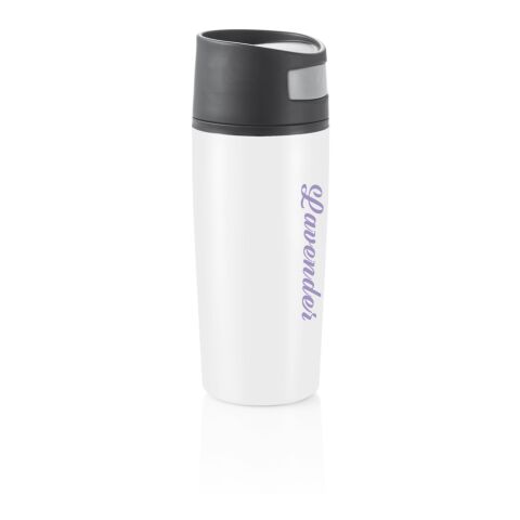 Auto leak proof tumbler White-Solid black | No Branding | not available | not available