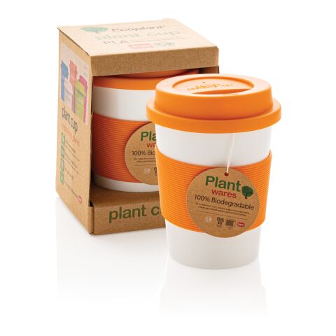 PLA coffee cup orange-white | No Branding | not available | not available