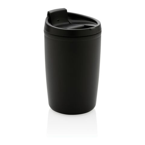 GRS Recycled PP tumbler with flip lid black | No Branding | not available | not available