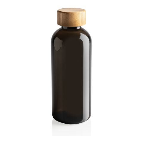 GRS RPET bottle with FSC bamboo lid black | No Branding | not available | not available