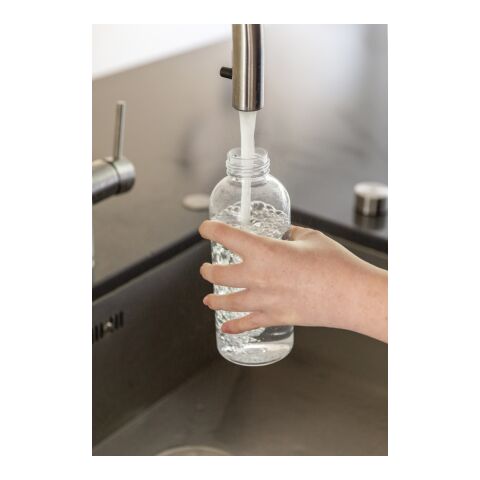 Leakproof water bottle with metallic lid White | No Branding | not available | not available