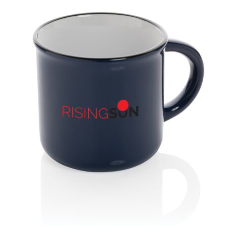 Vintage ceramic mug navy | No Branding | not available | not available