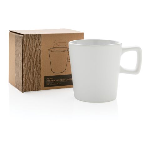 Ceramic modern coffee mug white-white | No Branding | not available | not available