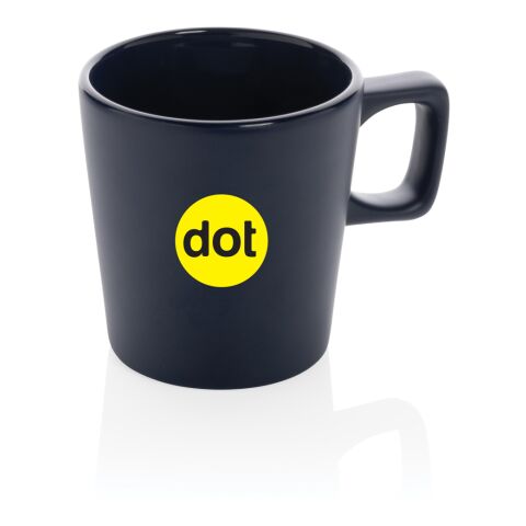 Ceramic modern coffee mug navy | No Branding | not available | not available