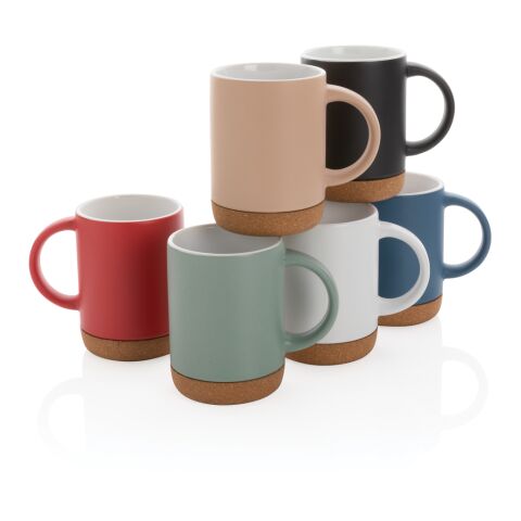 Ceramic mug with cork base brown | No Branding | not available | not available