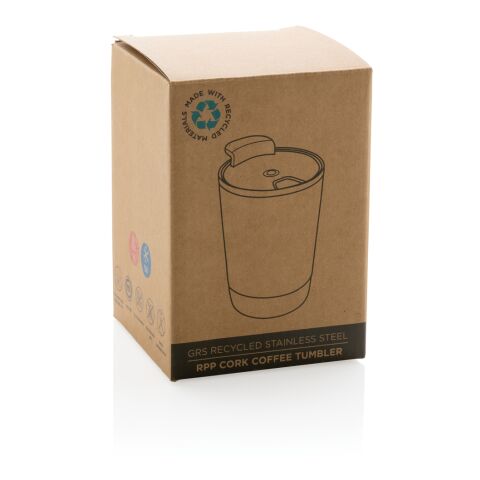 GRS RPP Stainless steel cork coffee tumbler white | No Branding | not available | not available
