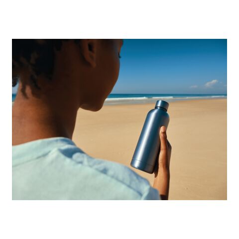 Recycled stainless steel Impact vacuum bottle light blue | No Branding | not available | not available