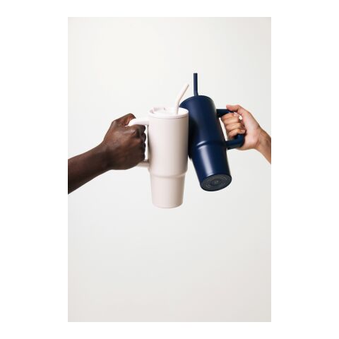 Embrace deluxe RCS recycled stainless steel tumbler 900ml navy | No Branding | not available | not available