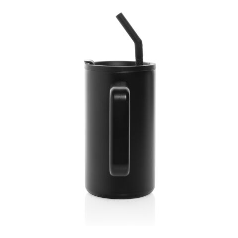 Cube RCS certified recycled steel mug 800ml black | No Branding | not available | not available