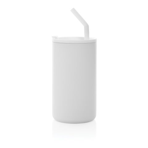 Cube RCS certified recycled steel mug 800ml white | No Branding | not available | not available